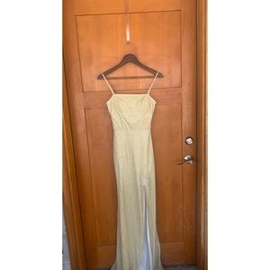 Gorgeous Shimmering Gold Prom Dress